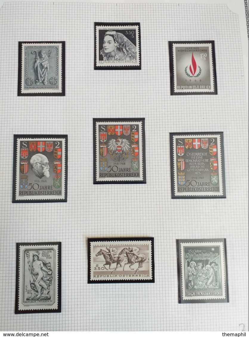 lot n° TH.1051 AUTRICHE collection 1966 / 1986  neufs **