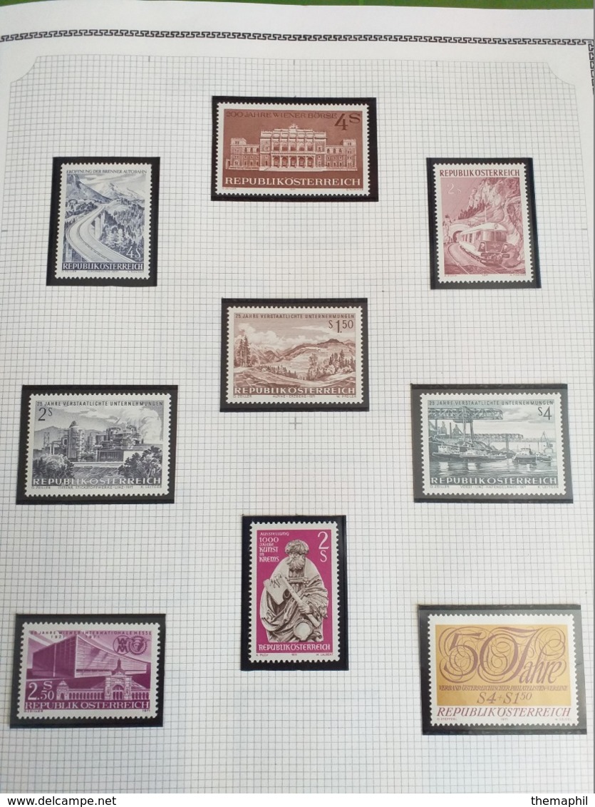 lot n° TH.1051 AUTRICHE collection 1966 / 1986  neufs **