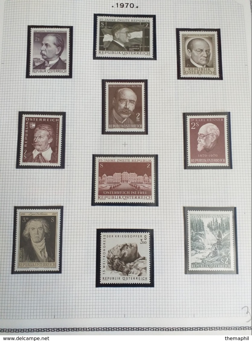 lot n° TH.1051 AUTRICHE collection 1966 / 1986  neufs **