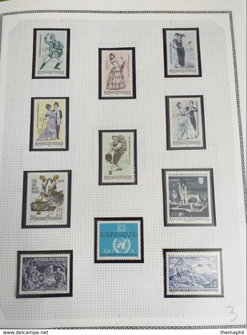 lot n° TH.1051 AUTRICHE collection 1966 / 1986  neufs **