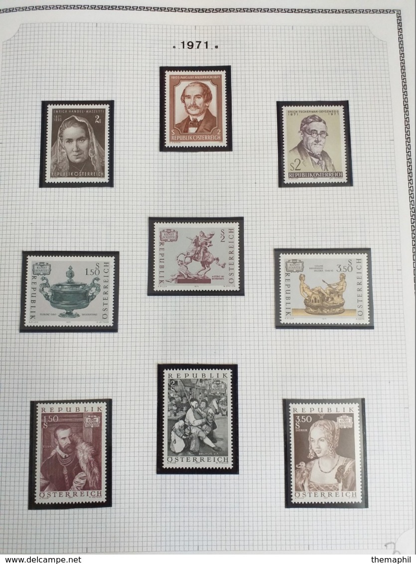 lot n° TH.1051 AUTRICHE collection 1966 / 1986  neufs **