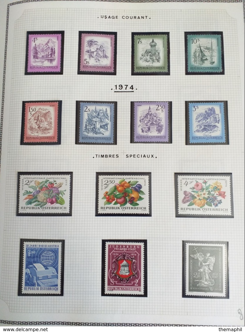 lot n° TH.1051 AUTRICHE collection 1966 / 1986  neufs **