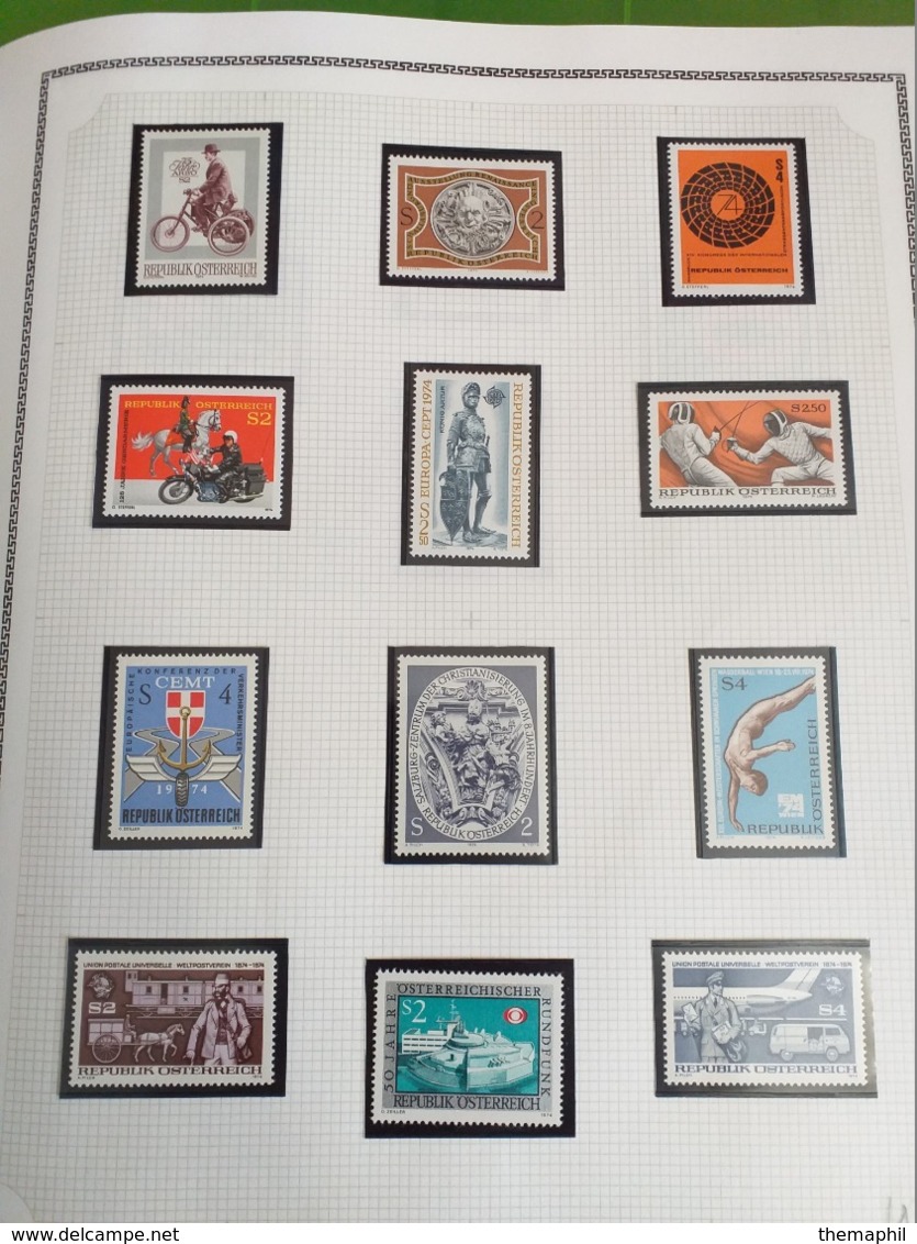 lot n° TH.1051 AUTRICHE collection 1966 / 1986  neufs **