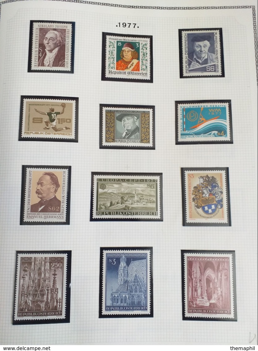 lot n° TH.1051 AUTRICHE collection 1966 / 1986  neufs **