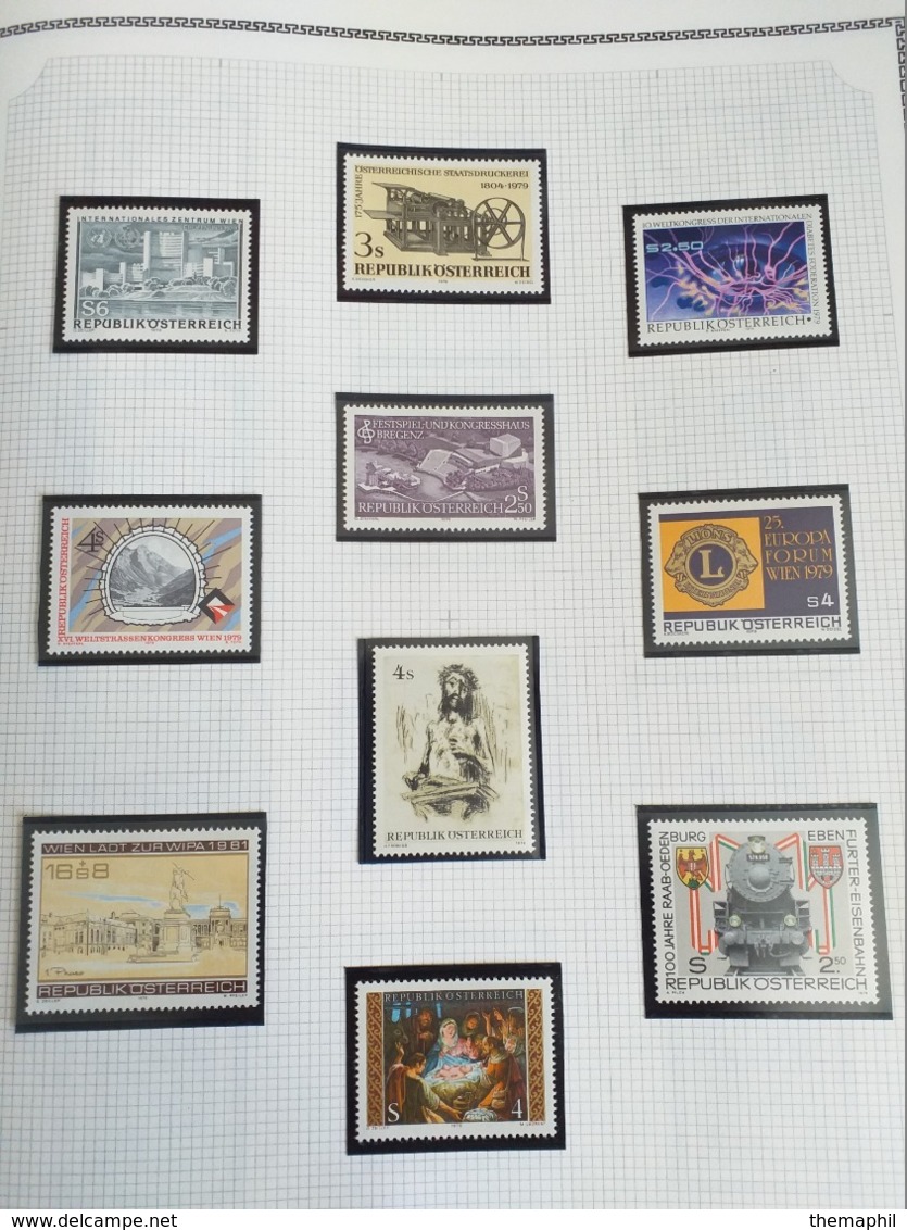 lot n° TH.1051 AUTRICHE collection 1966 / 1986  neufs **