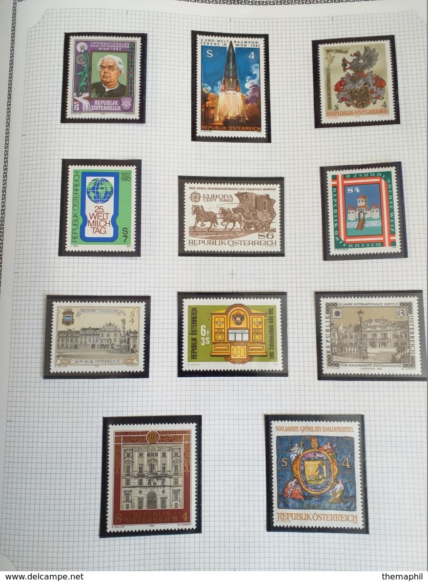 lot n° TH.1051 AUTRICHE collection 1966 / 1986  neufs **