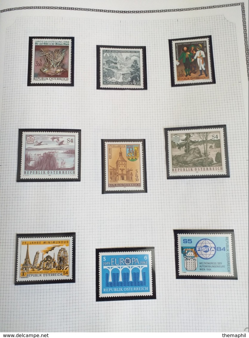 lot n° TH.1051 AUTRICHE collection 1966 / 1986  neufs **