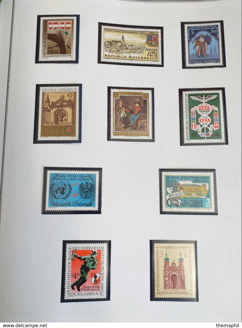 lot n° TH.1051 AUTRICHE collection 1966 / 1986  neufs **