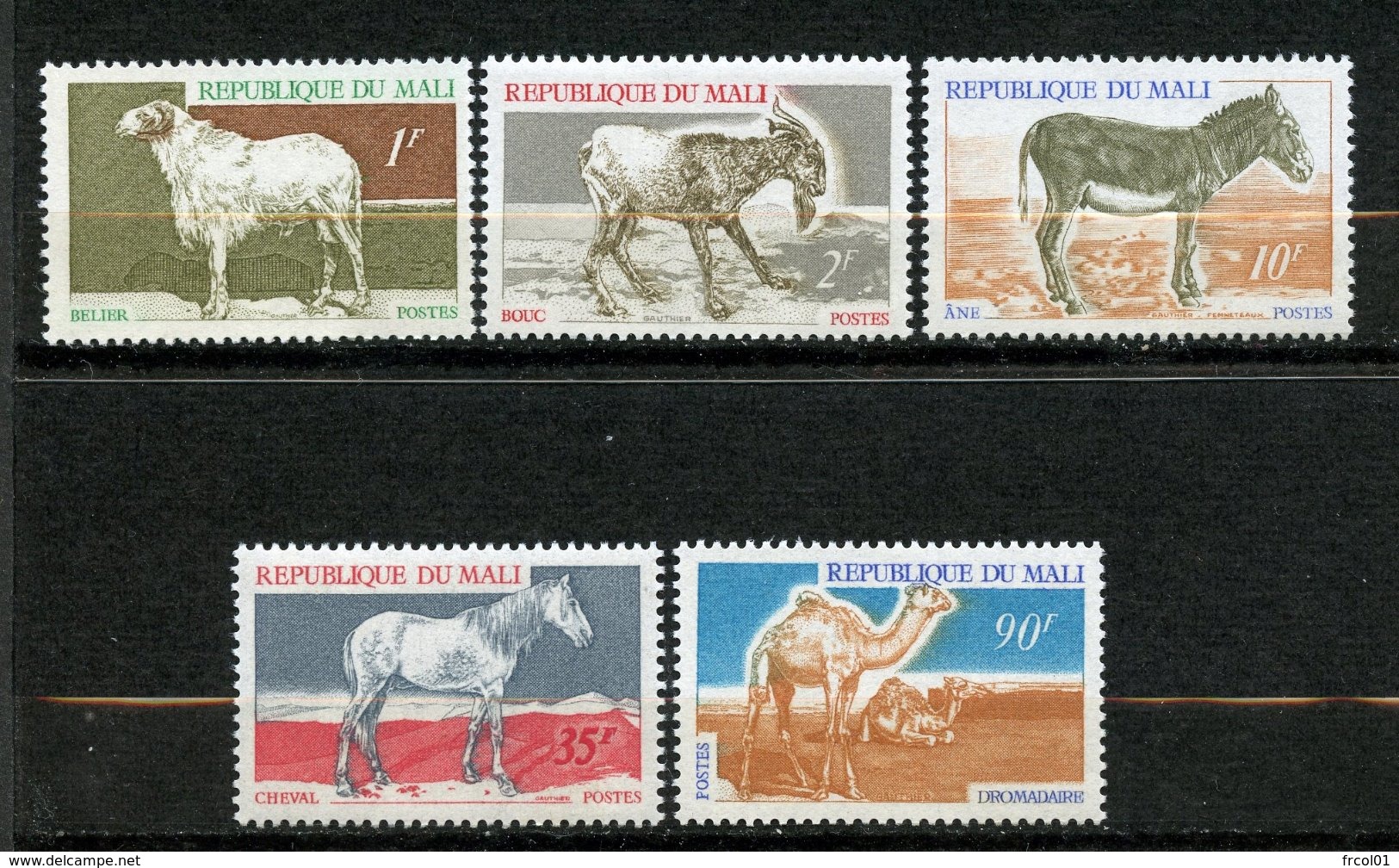 Mali, Yvert 124/128**, MNH - Mali (1959-...)