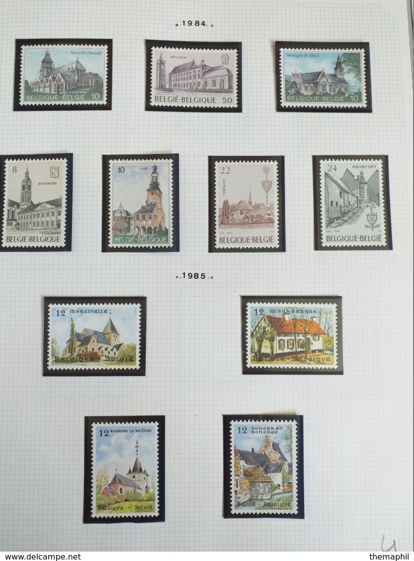 lot n° TH.1041 BELGIQUE collection moderne   neufs **