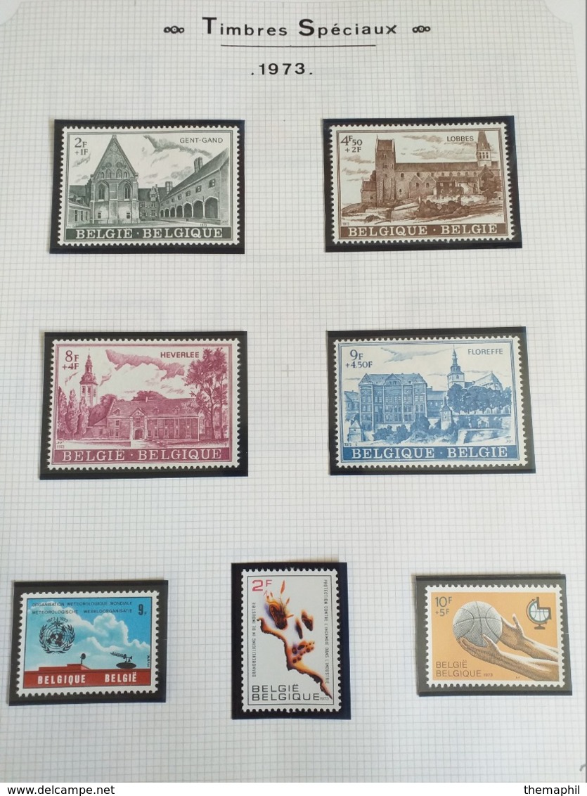 lot n° TH.1041 BELGIQUE collection moderne   neufs **