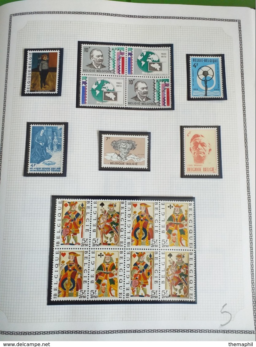 lot n° TH.1041 BELGIQUE collection moderne   neufs **