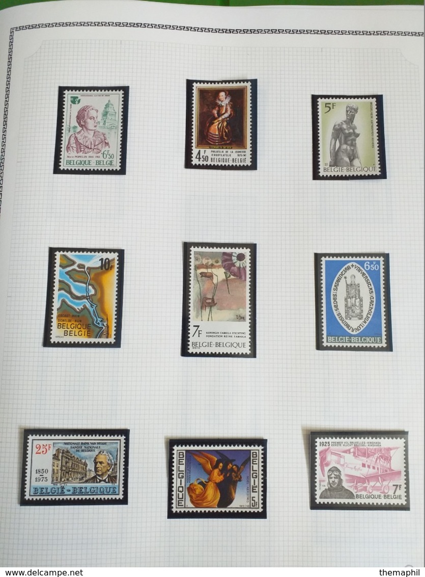 lot n° TH.1041 BELGIQUE collection moderne   neufs **