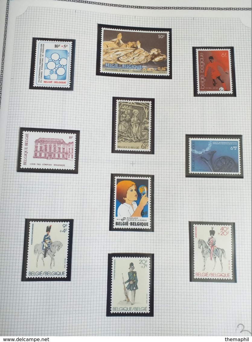 lot n° TH.1041 BELGIQUE collection moderne   neufs **