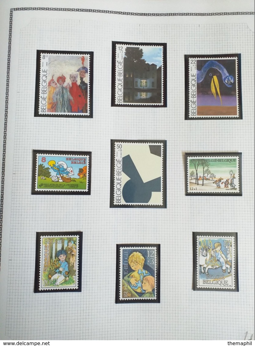 lot n° TH.1041 BELGIQUE collection moderne   neufs **