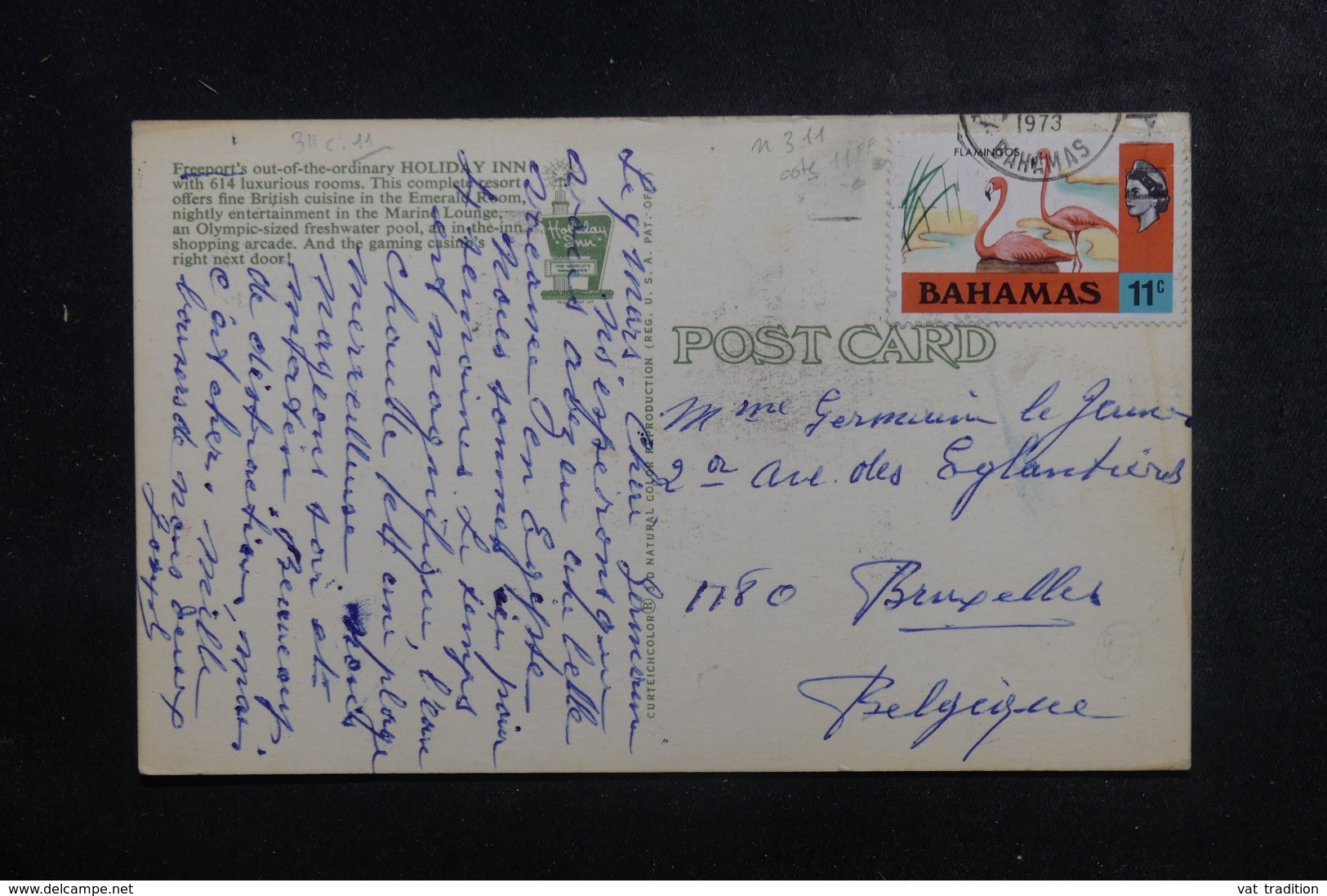 BAHAMAS - Affranchissement Plaisant Sur Carte Postale Pour La Belgique En 1973 - L 44731 - Bahamas (1973-...)