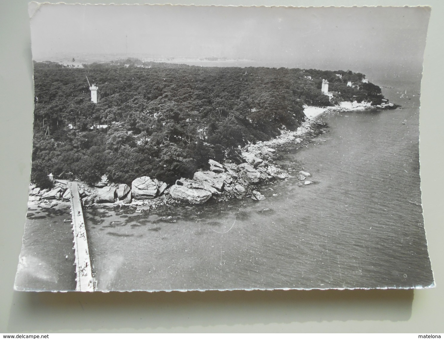 VENDEE EN AVION AU DESSUS DE ... 8 NOIRMOUTIER LE BOIS DE LA CHAIZE ET L'ANSE ROUGE - Noirmoutier