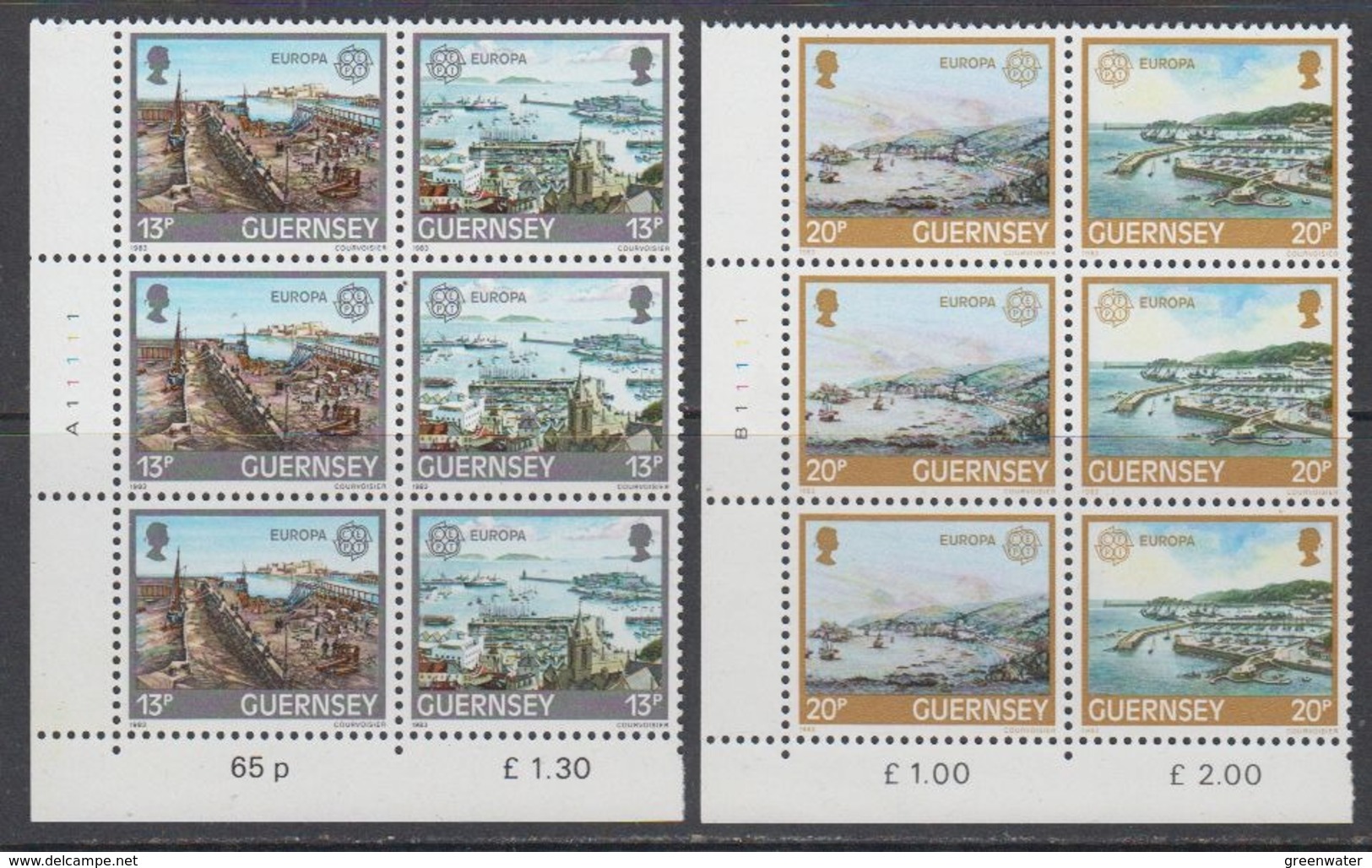 Europa Cept 1983 Guernsey 3x4v ** Mnh (44922) - 1983