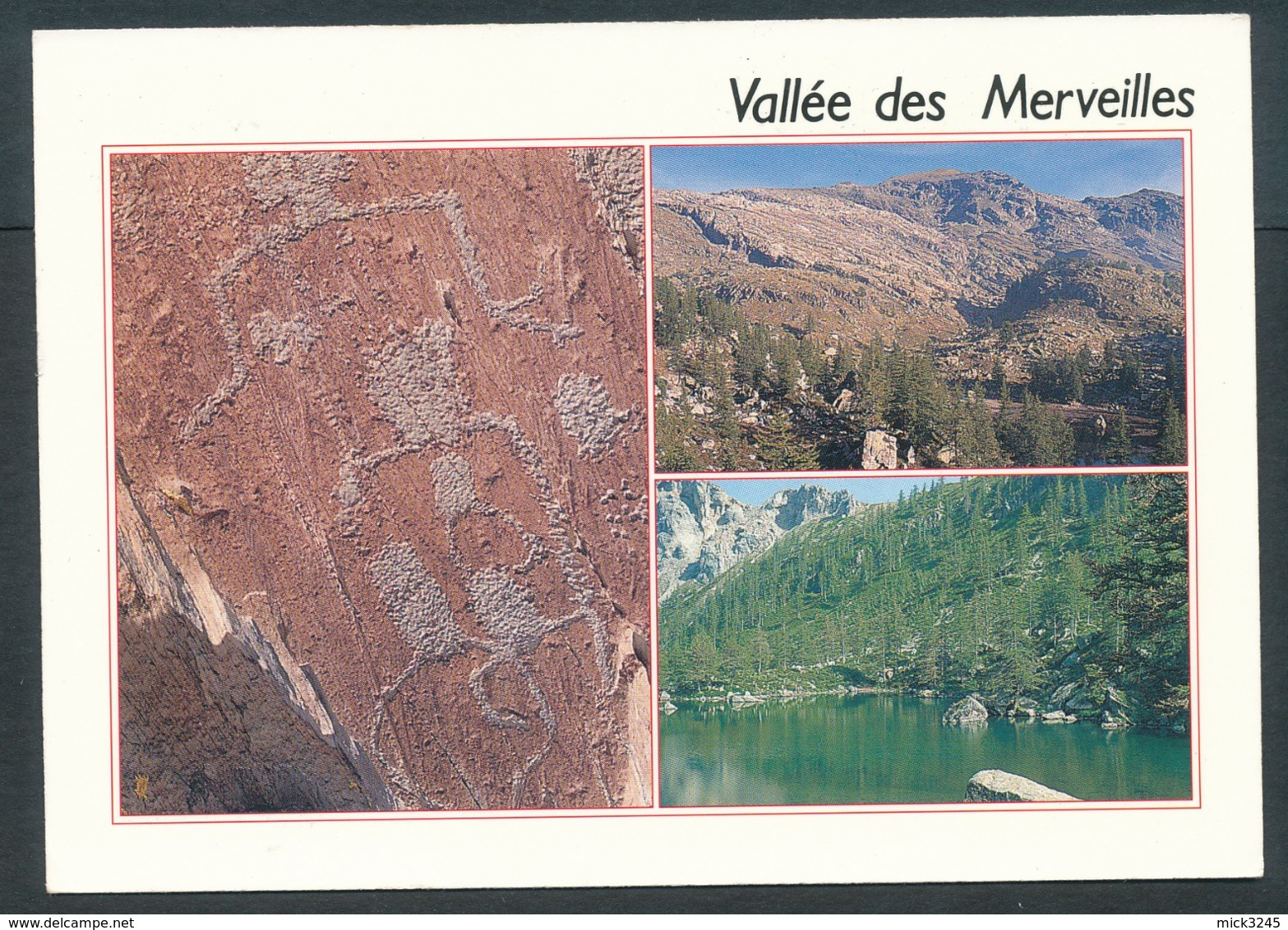 3473 Paquebot France Sur Carte Postale  De La Vallée Des Merveilles (06) - Lettres & Documents