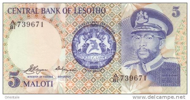 LESOTHO  P. 5a 5 M 1981 UNC - Lesoto