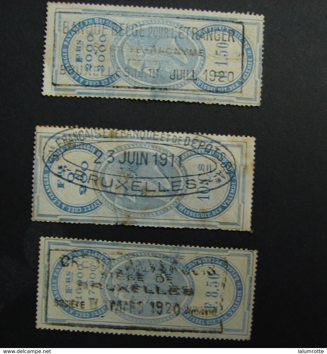 Fisc. 1. Trois Timbres Fiscaux De  1911 Et 1920 - Stamps