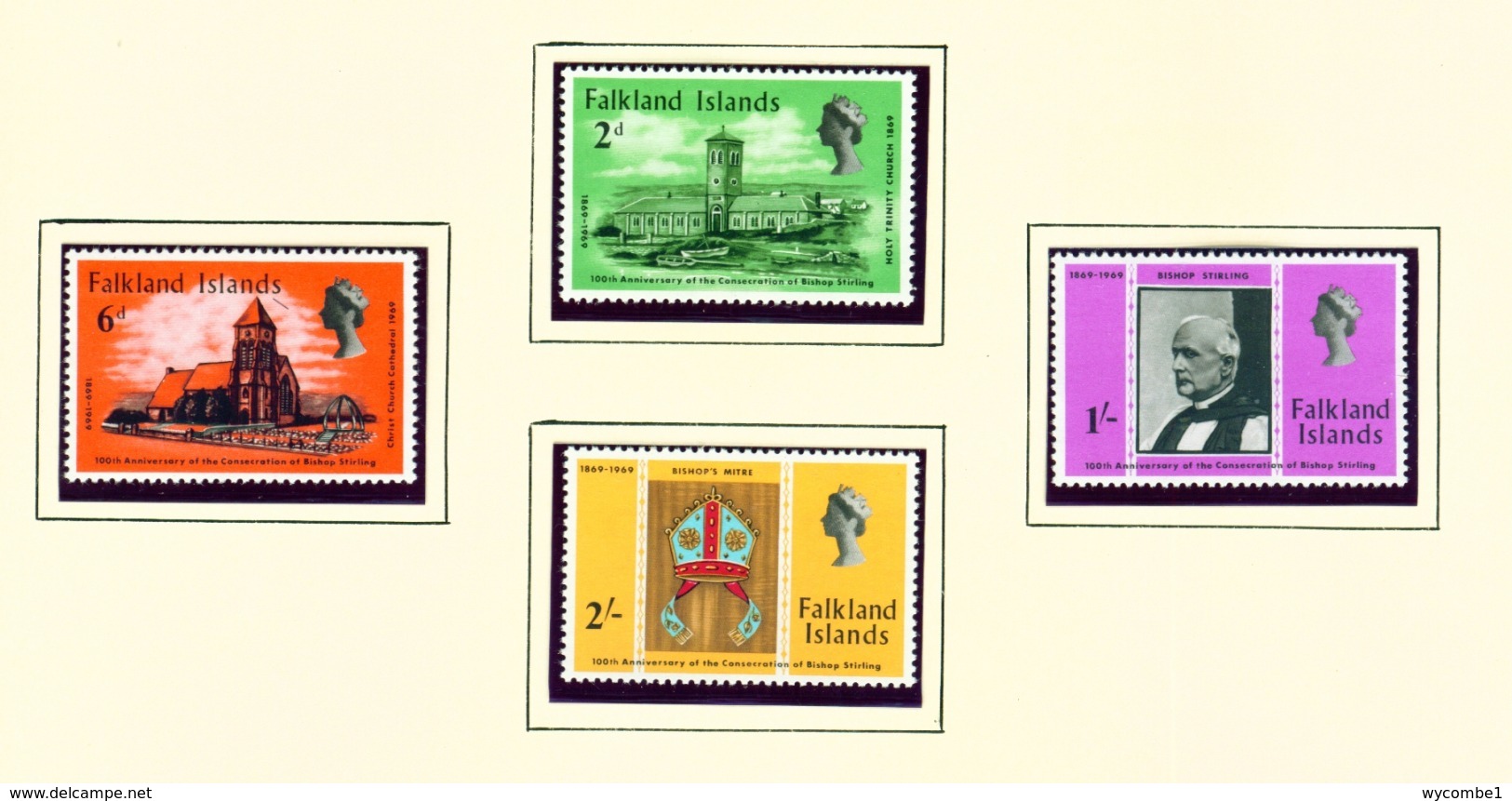 FALKLAND ISLANDS - 1969 Bishop Stirling Set Unmounted/Never Hinged Mint - Falklandinseln