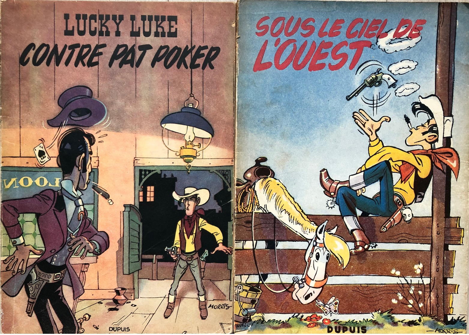 Morris/Lucky Luke.  Paire D'albums Tomes 4 & 5.  EO De 1953 & 1954.  Etat D'origine Avec Usures/dégâts Des Extérieurs.   - Sin Clasificación