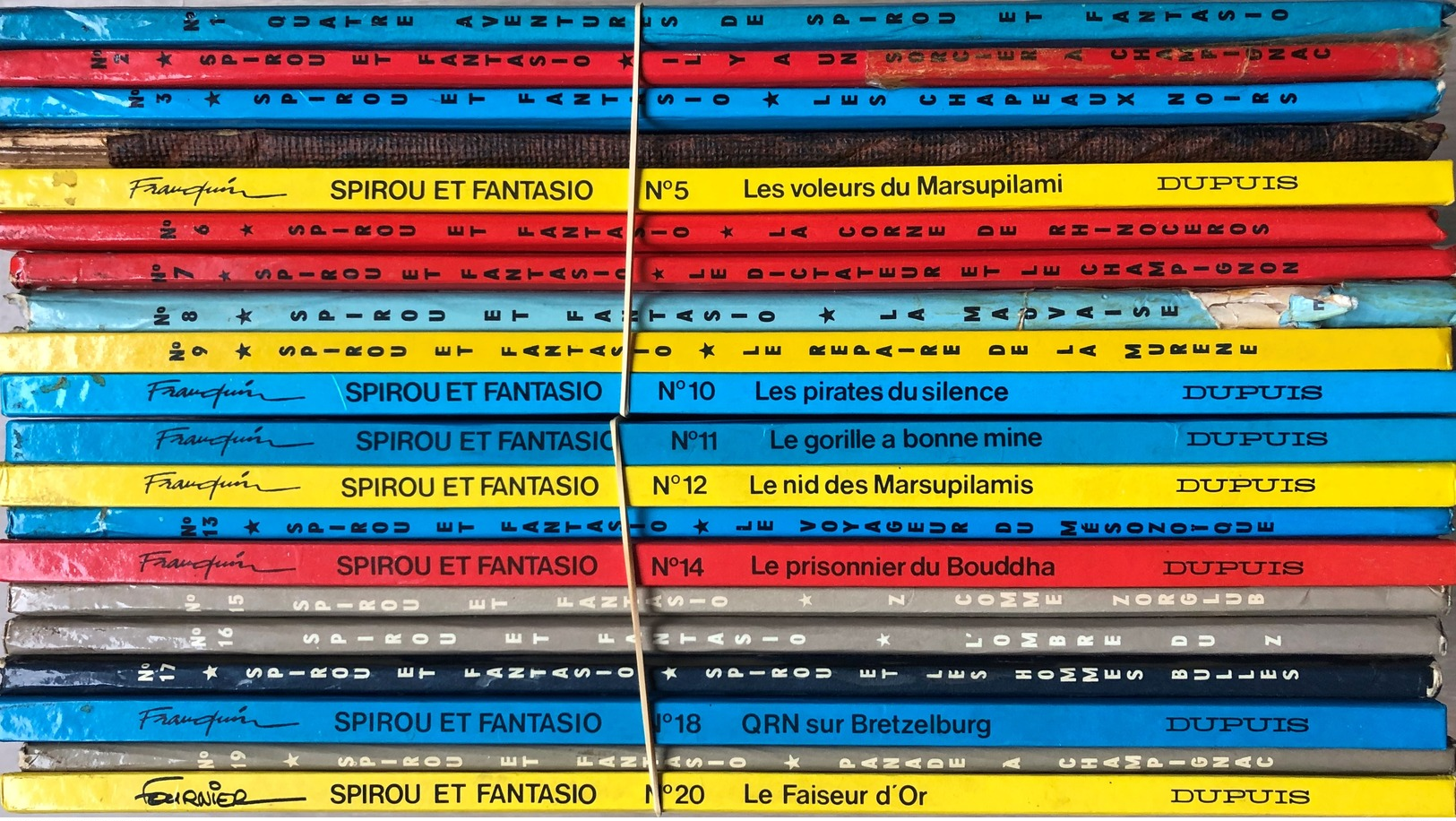 Franquin/Spirou & Fantasio.  Les 20 Premiers Tomes: éditions Datant Des Années 70.  Globalement En Bon état Voir TBE.  S - Sin Clasificación