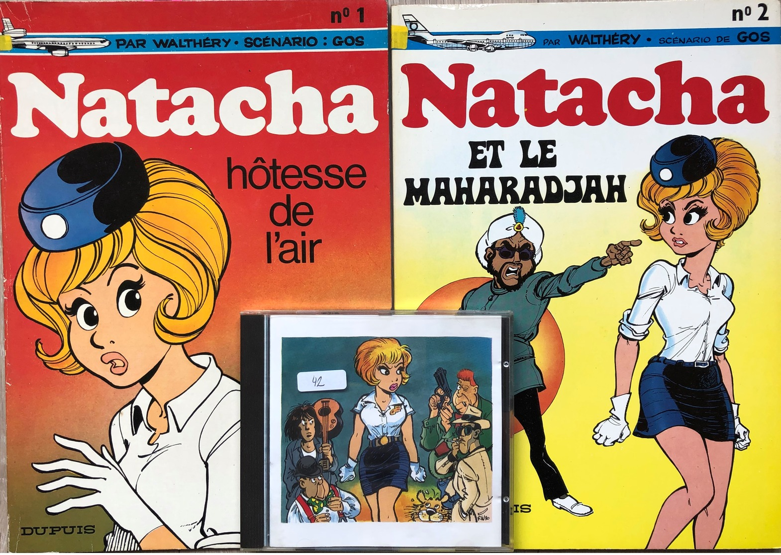 Walthéry/Natacha.   Ensemble Des 16 Premiers Tomes. 
-Tome 1: édition De 1977.  TBE
-Tome 2: EO De 1972.  TBE
-Tomes 3 & - Unclassified