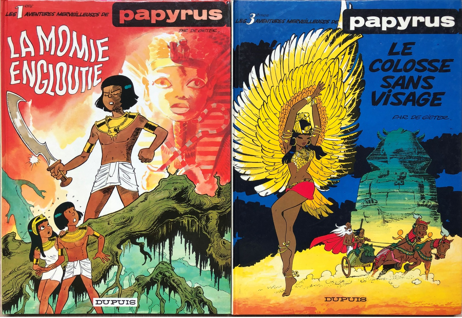 Papyrus/De Gieter.  Lot De 19 Albums Du Tome 1 à 20 En EO. Sauf Tomes 1 & 3. Le Tome 19 Est Manquant.  TBE - Non Classificati