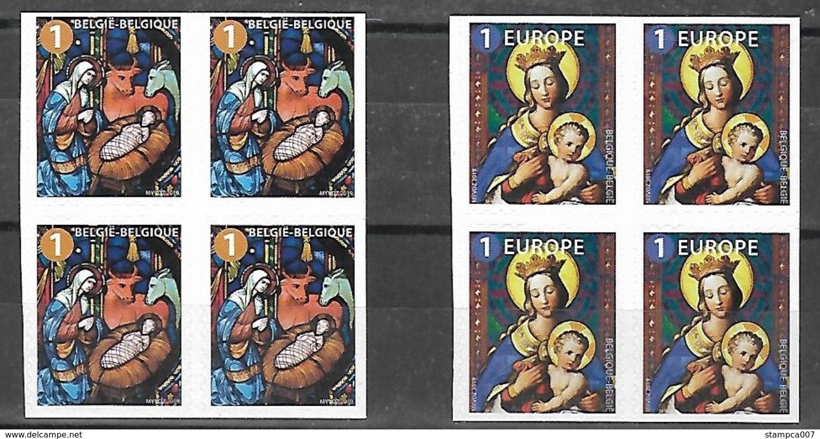 2019 Belgie + Europe Kerstmis Christmas Noel Weihnachten Navidad Madonna Carnet  MNH All Differnet Sides !! - Ungebraucht