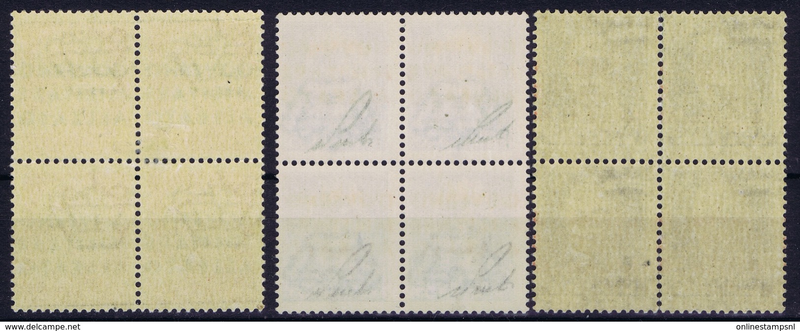 Italy:  Napoli   Sa 10 - 12  4 - Blocks Postfrisch/neuf Sans Charniere /MNH/** Nr 10 Is Hinged Nr 11 Is Signiert /signed - Anglo-Amerik. Bez.: Naples