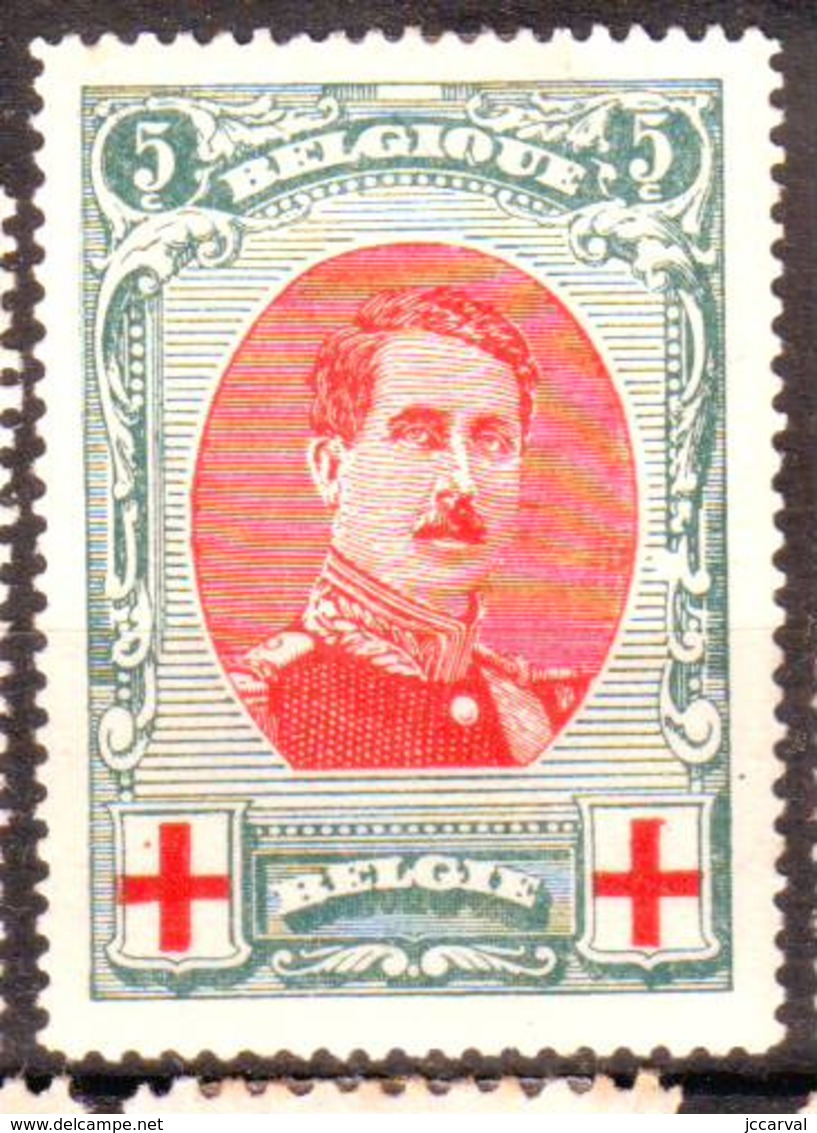 Belgique - Croix Rouge N° 132 Neuf Avec Charnière - Point De Rouille Sous La Charnière - 1914-1915 Croix-Rouge