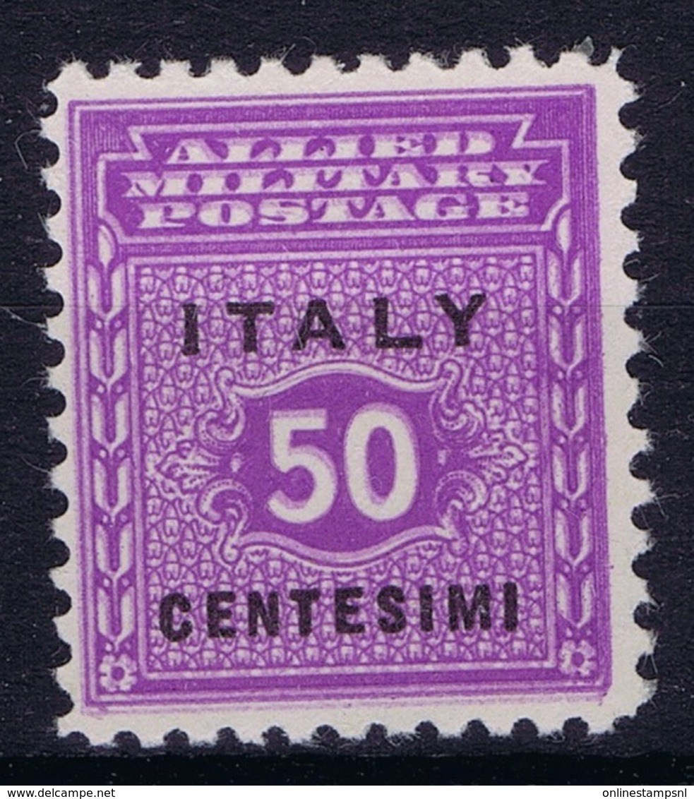 Italy:   Sa 4a Doppia Stampa Del Fondo  MH/* Flz/ Charniere Signiert /signed/ Signé Double Print - Britisch-am. Bes.: Sizilien