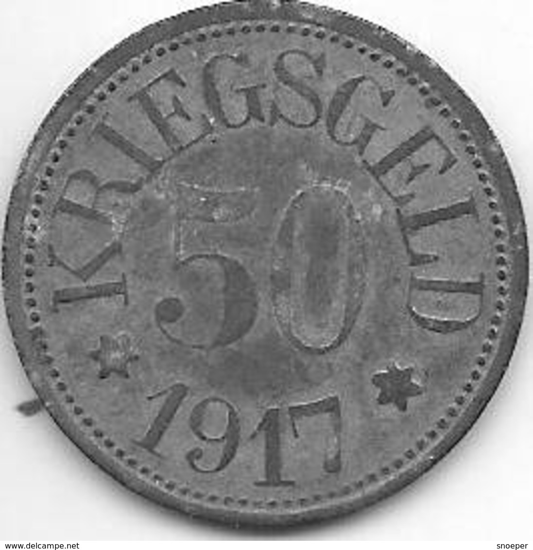 *notgeld   Neustadt A Aisch 50 Pfennig 1917   Zn  372.3b - Sonstige & Ohne Zuordnung