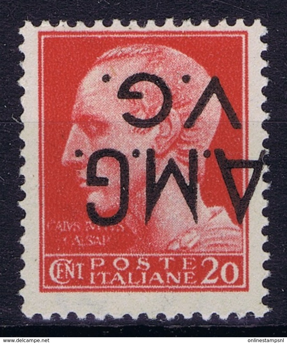 Italy:   AMG-VG  Sa 4 D Soprastampa Capovolta  MH/* Flz/ Charniere Inverted Overprint Signiert /signed/ Signé - Nuovi