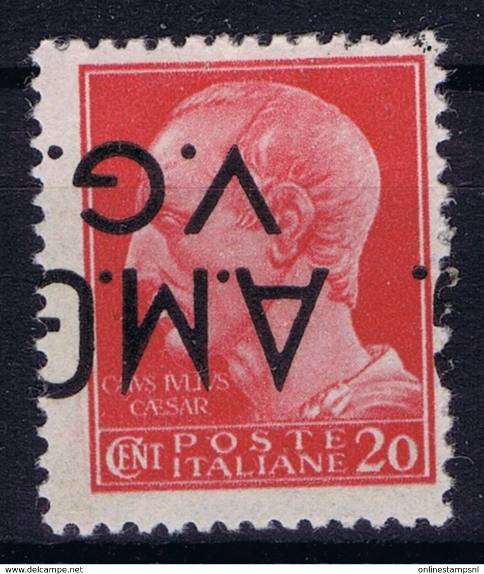 Italy:   AMG-VG  Sa 4 D Soprastampa Capovolta  MH/* Flz/ Charniere Inverted Overprint Signiert /signed/ Signé - Mint/hinged