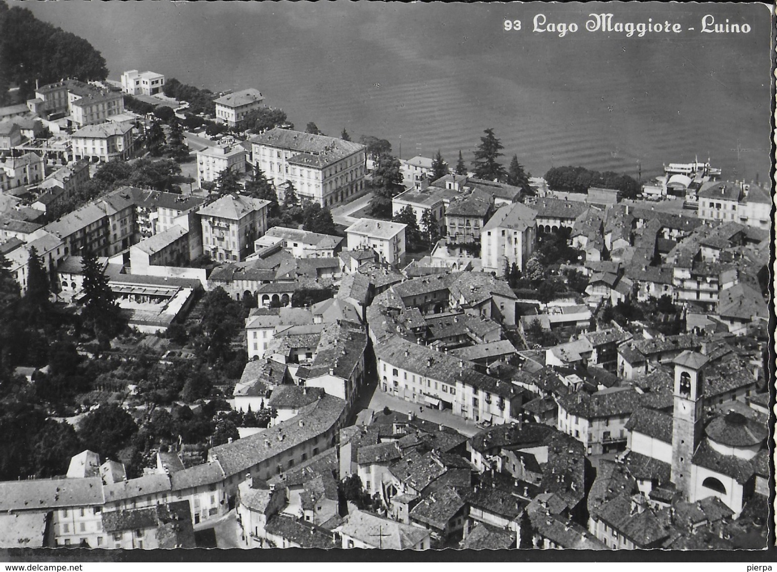 LOMBARDIA - LUINO - LAGO MAGGIORE - PANORAMA - VIAGGIATA 1957 - Luino