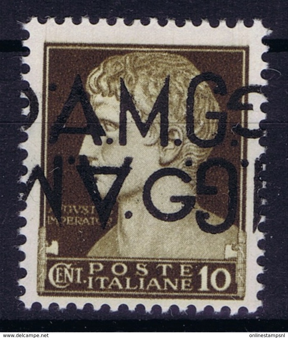 Italy: AMG-VG Sa 1f  Doppia Soprastampa Una Capovolta  MH/* Flz/ Charniere Iinverted Overprint Signiert /signed/ Signé - Ungebraucht