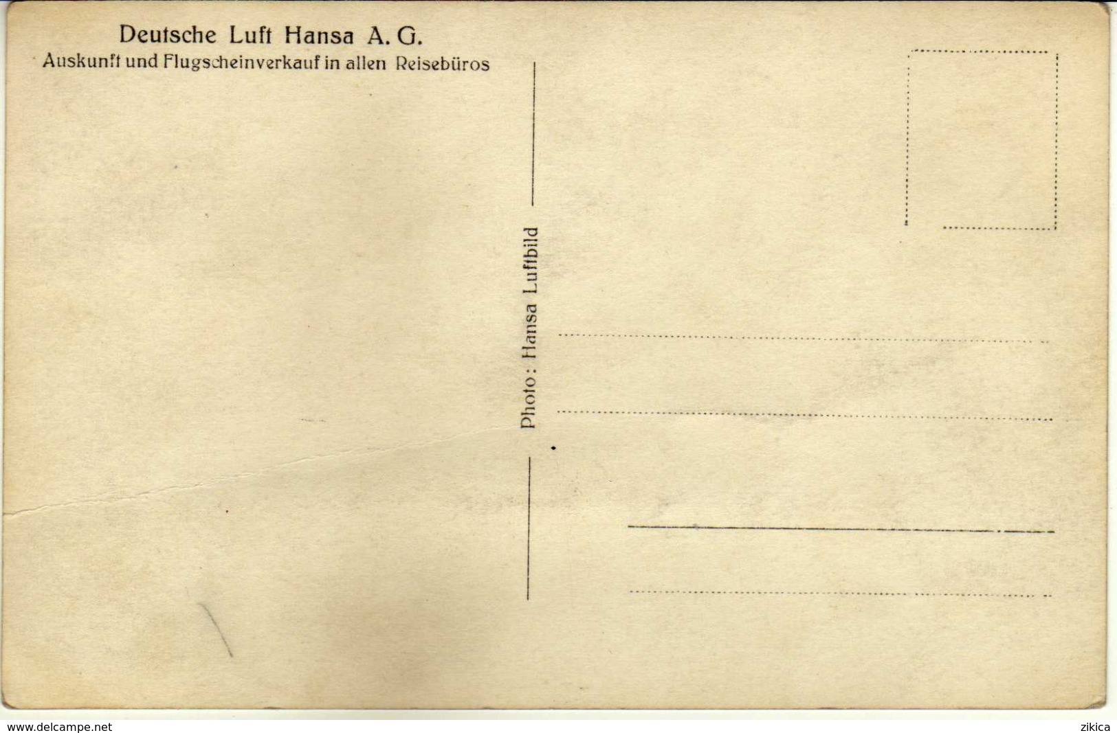 Aviation > Airplanes - Deutsche Luft Hansa A.G.  F - 13 - Altri & Non Classificati