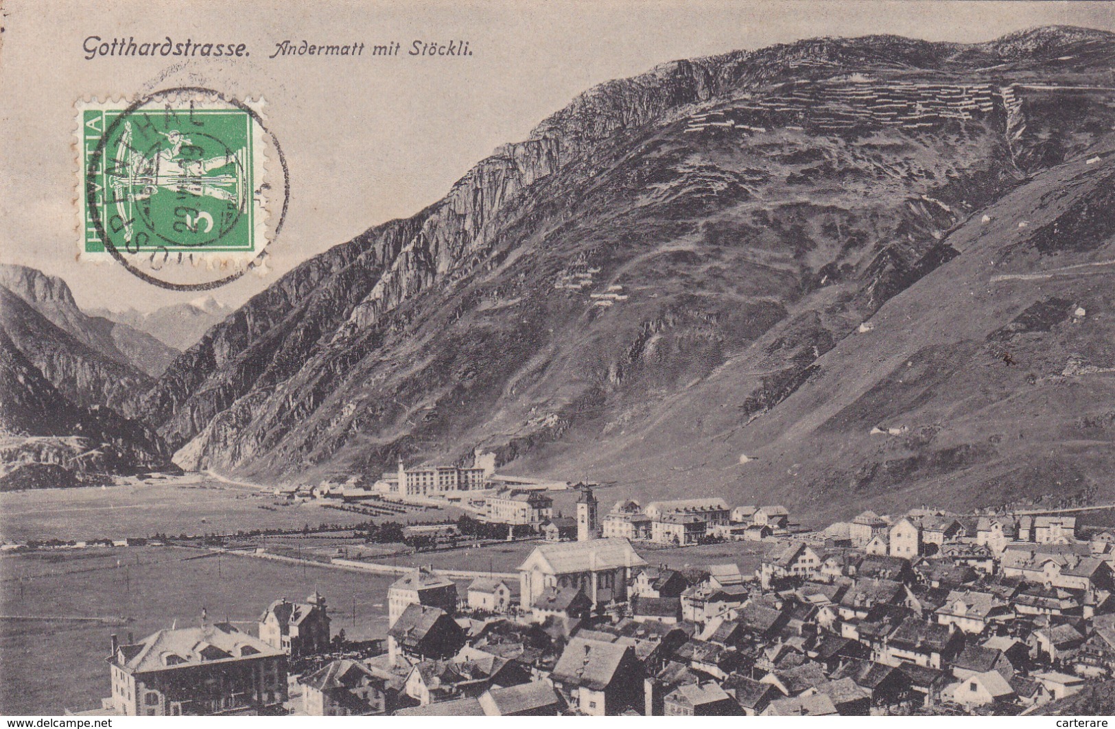 SUISSE,HELVETIA,SWISS,switzerland,schweiz,SVIZZERA,GOTTHARD,GOTHARD,URI,GOTTHARDSTRASSE,1909,ANDERMATT - Andermatt