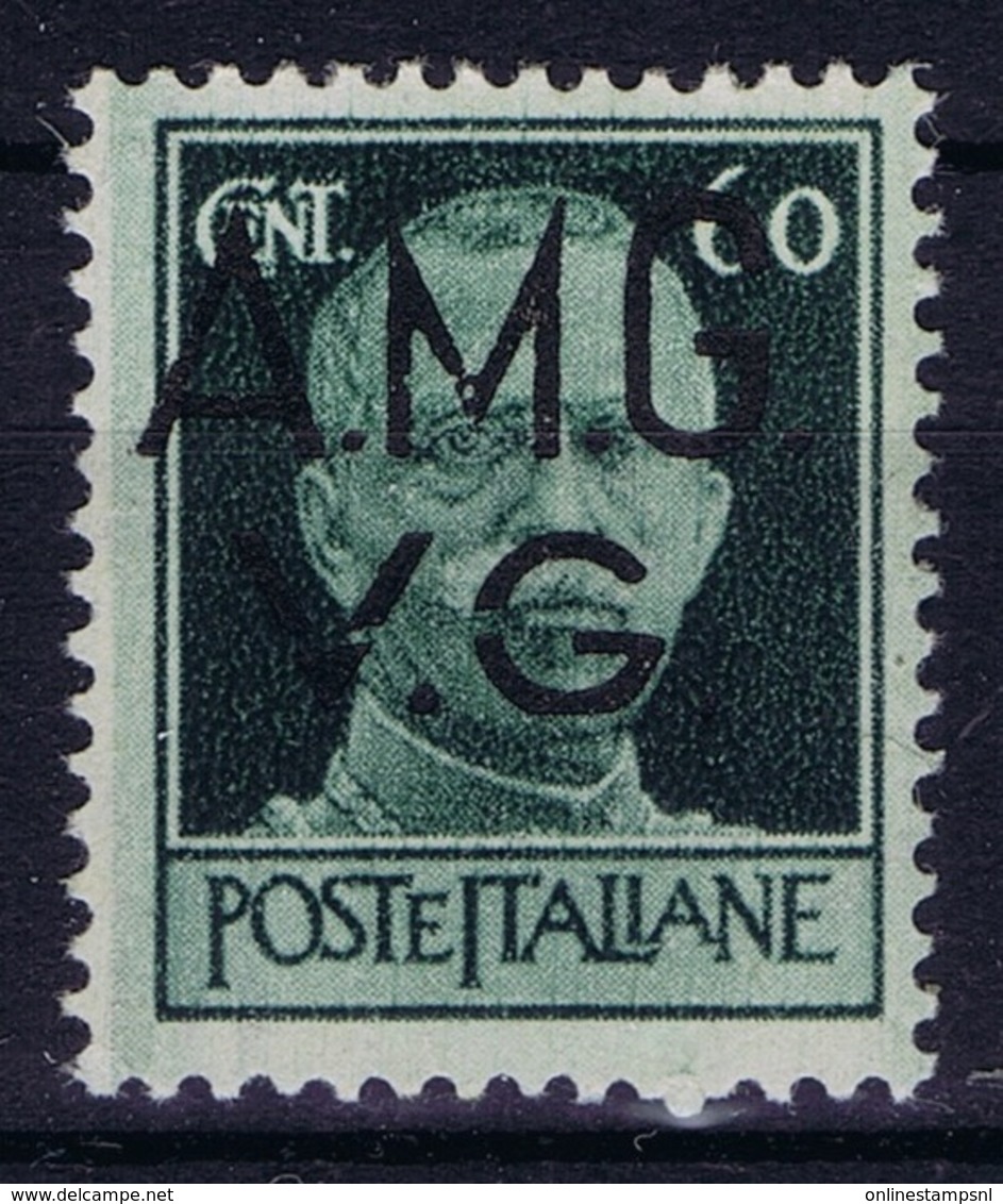 Italy: AMG-VG Sa 6 Broken G In VG MH/* Flz/ Charniere - Ongebruikt