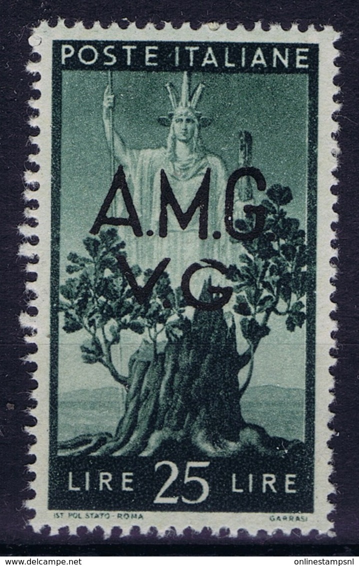 Italy: AMG-VG Sa 19 Broken G In VG MH/* Flz/ Charniere - Nuovi