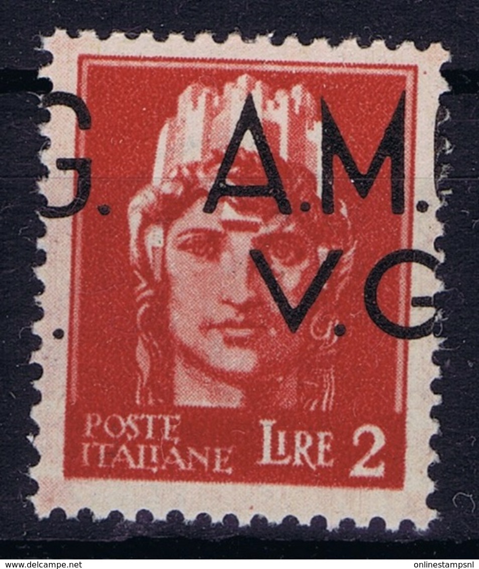 Italy: AMG-VG Sa 9 Horizontal Displaced Surcharge  MH/* Flz/ Charniere - Ungebraucht