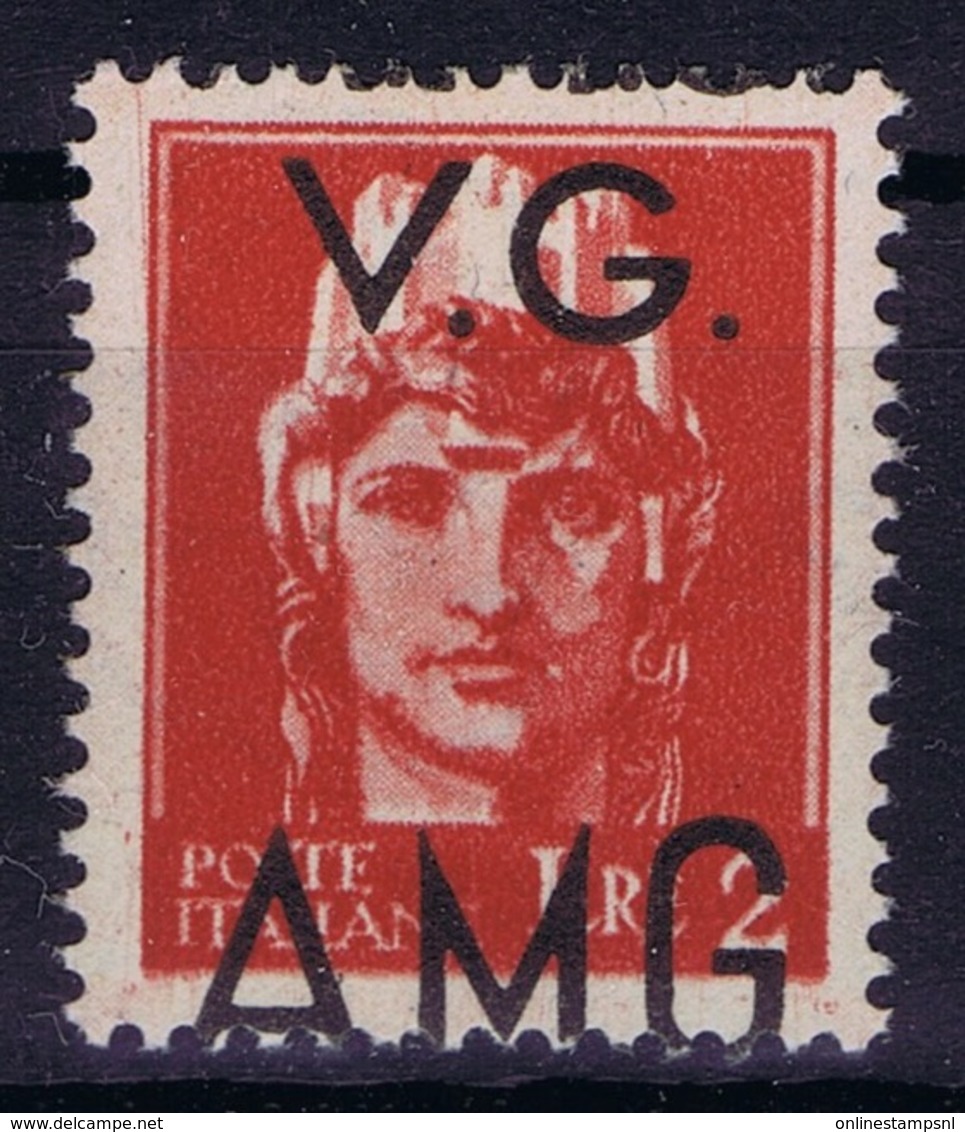 Italy: AMG-VG Sa 9  Vertical Displaced Surcharge  MH/* Flz/ Charniere - Nuovi