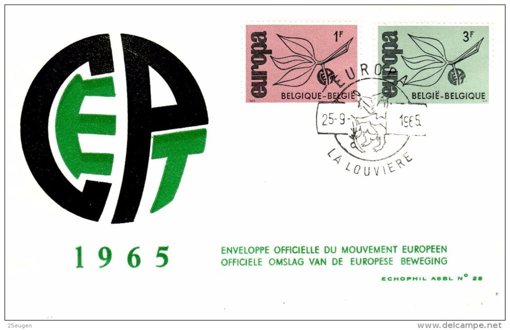 BELGIUM  1965 EUROPA CEPT FDC - 1965