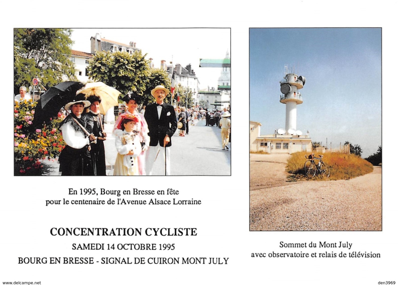 BOURG-en-BRESSE - Concentration Cycliste - Avenue Alsace Lorraine - Signal De Cuiron Mont July - Relais De Télévision - Autres & Non Classés