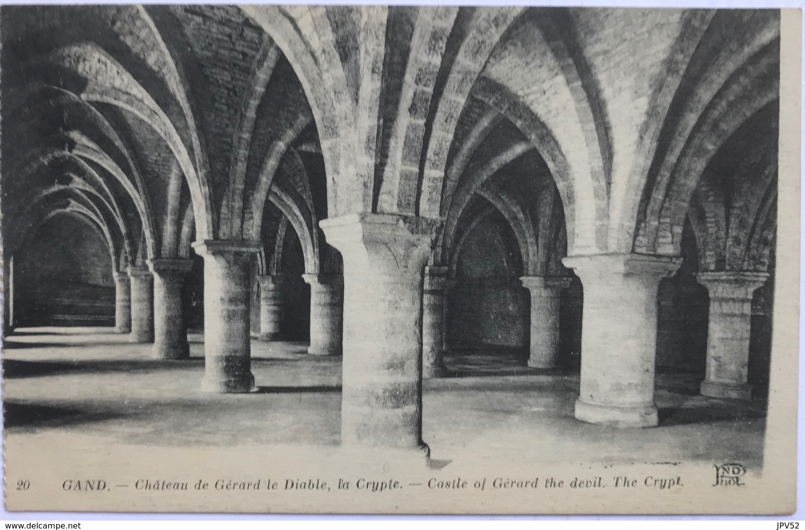 (1430) Gand - Château De Gérard Le Diable - La Crypte - Castle Of Gérard The Devil - The Crypt - S.M. - 1918 - Gent