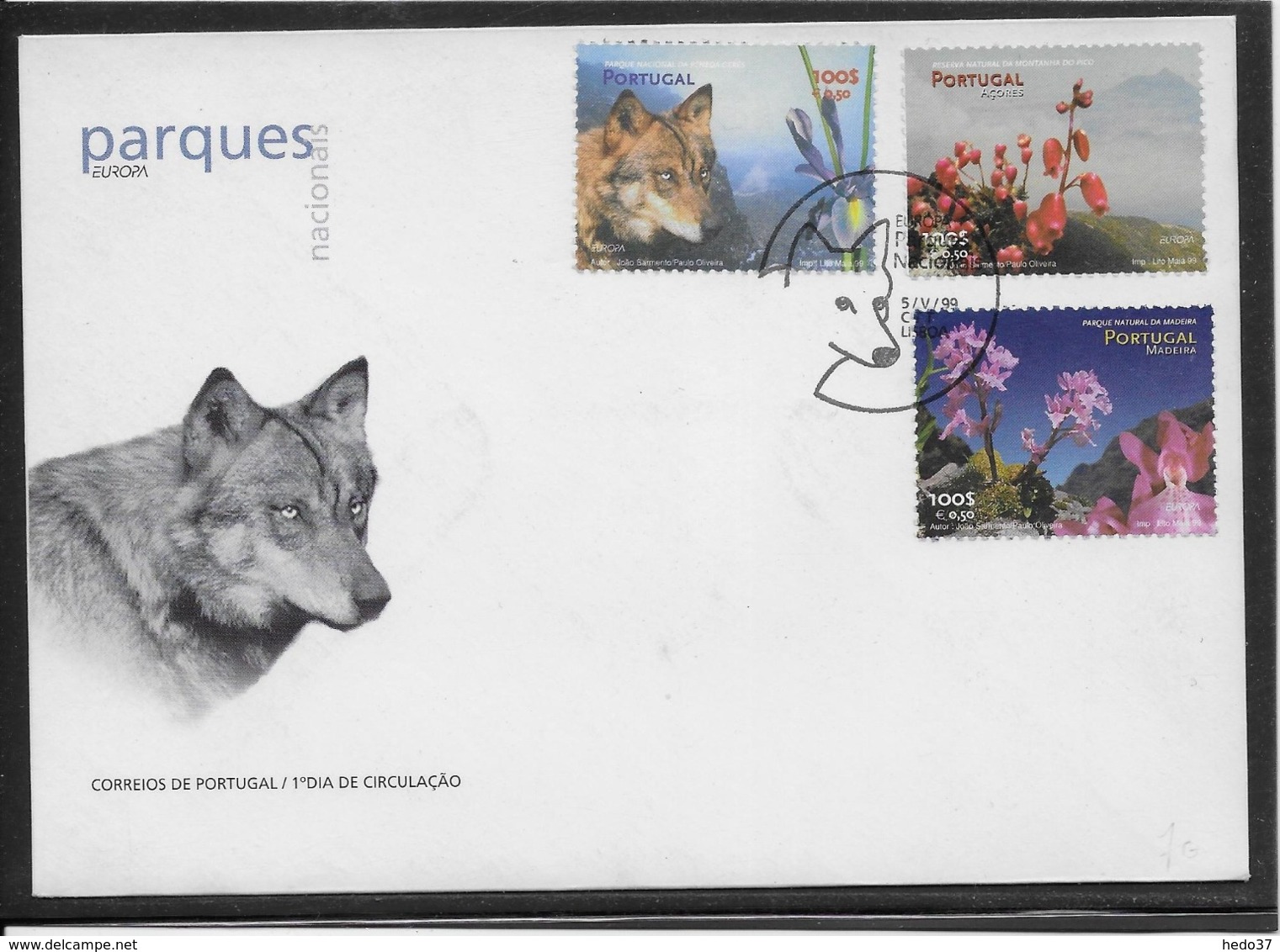 Thème Animaux - Loup - Portugal - Enveloppe - Autres & Non Classés