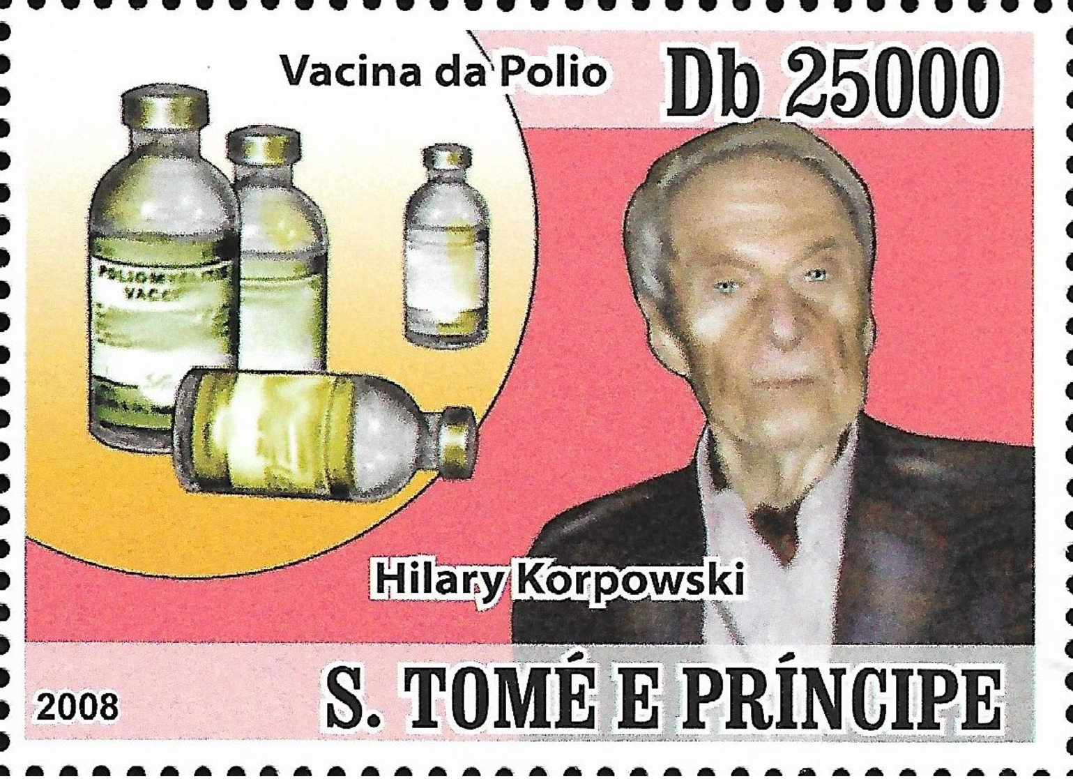 Sao Tome Hilary Koprowski Poland Polio Vaccine Inventor Medicine 1v Stamp MNH Michel:3622 - Other & Unclassified